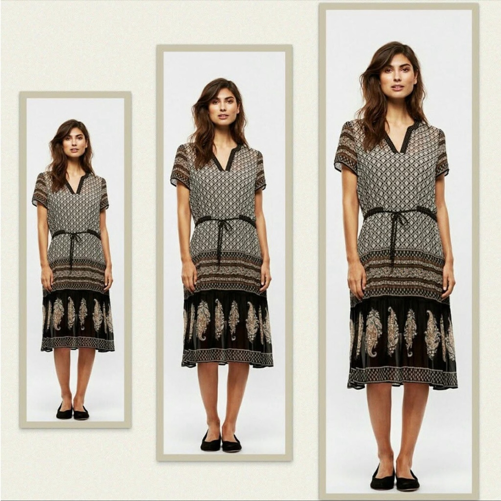 Part Two Copenhagen Kirby Viscose
Printed Dress Size 36 small medium